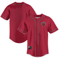 Central Washington Wildcats Lightweight Baseball Jersey - Crimson product image 1, provided for visual reference and product