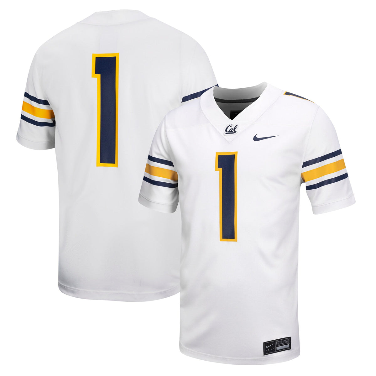 #1 White Cal Bears Untouchable Football Jersey product image 1, provided for visual reference and product detail review