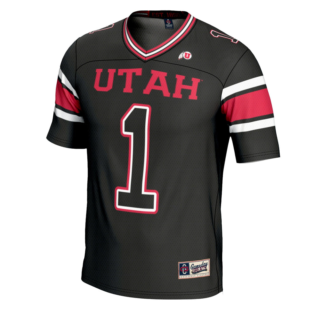 #1 Utah Utes Football Jersey - Black product image 3, provided for visual reference and product detail review