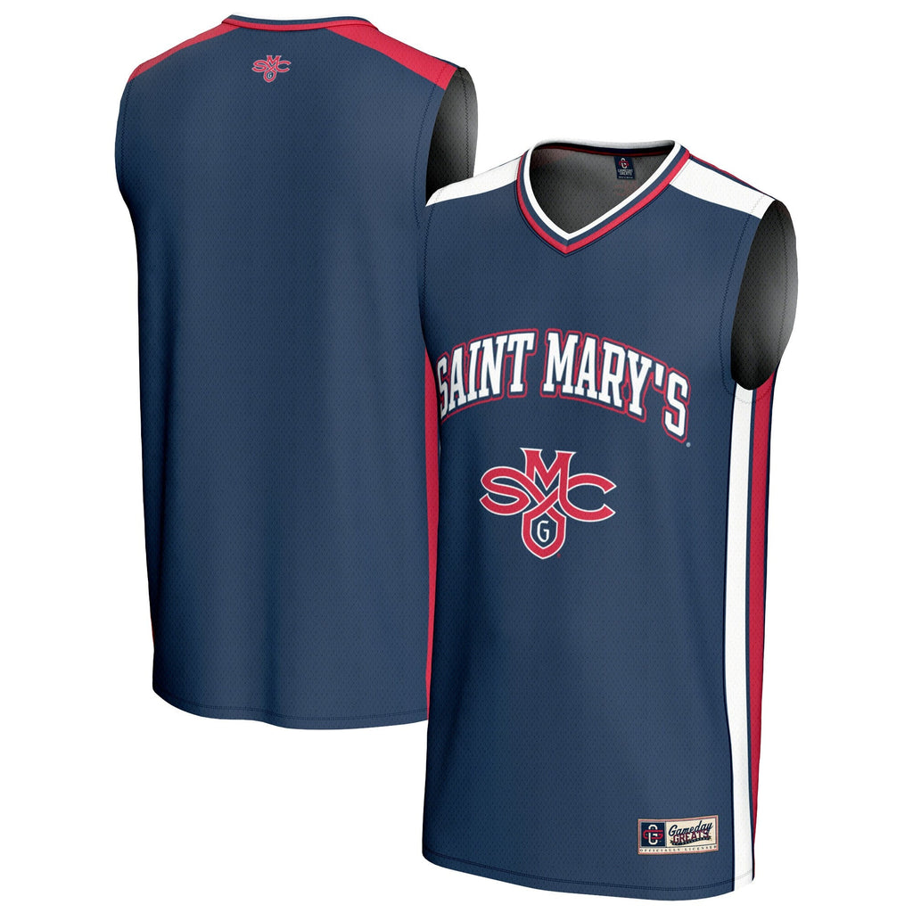 Saint Mary's Gaels Spirit Basketball Jersey - Navy product image 2, provided for visual reference and product detail review
