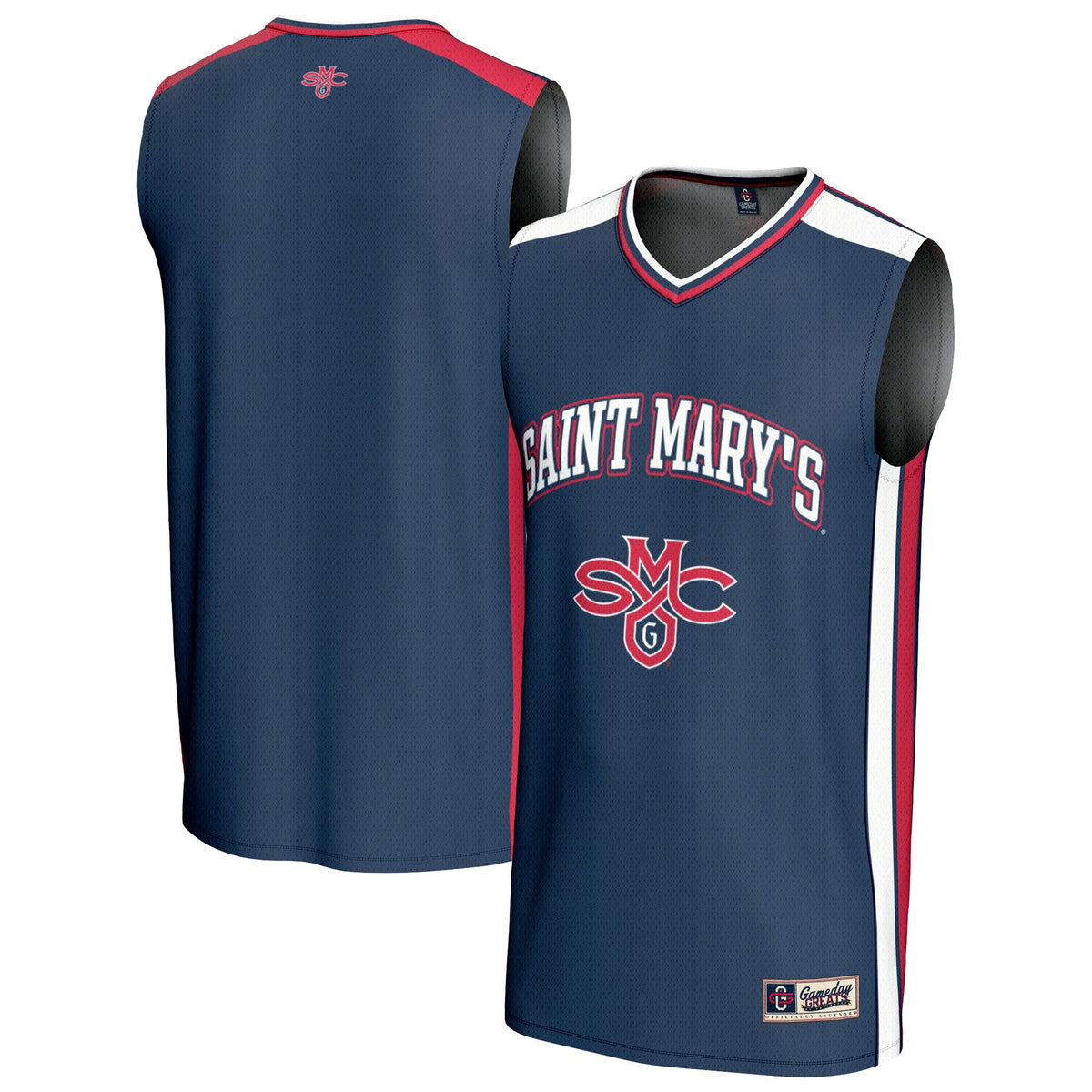 Saint Mary's Gaels Spirit Basketball Jersey - Navy product image 2, provided for visual reference and product detail review