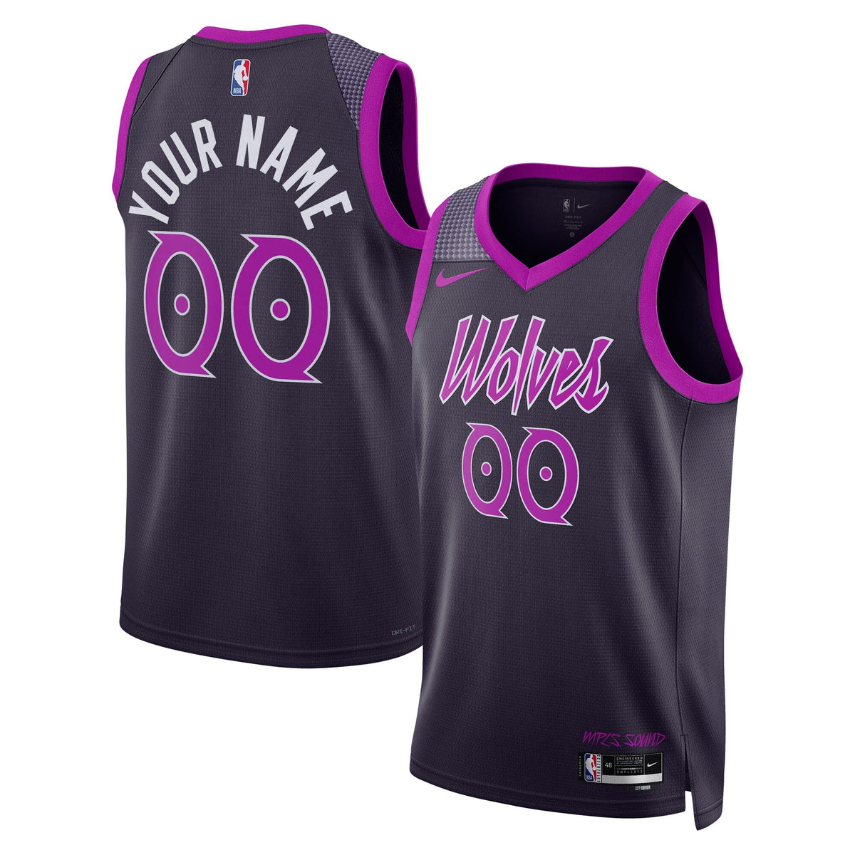 Minnesota Timberwolves 2025/26 City Edition Swingman Jersey - Custom product image 2, provided for visual reference and