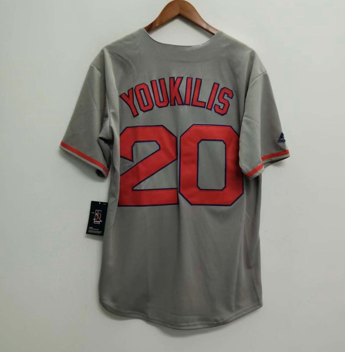 KEVIN YOUKILIS Boston Red Sox Official MLB Majestic Jersey product image 1