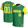 Oregon Ducks NIL Pick-A-Player Lightweight Softball Jersey - Green product image 1, provided for visual reference and