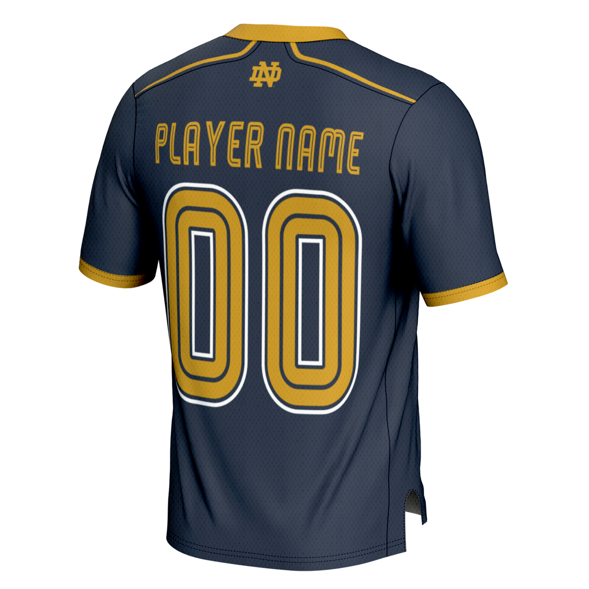 Notre Dame Fighting Irish Lacrosse NIL Lightweight Jersey - Navy product image 4, provided for visual reference and product