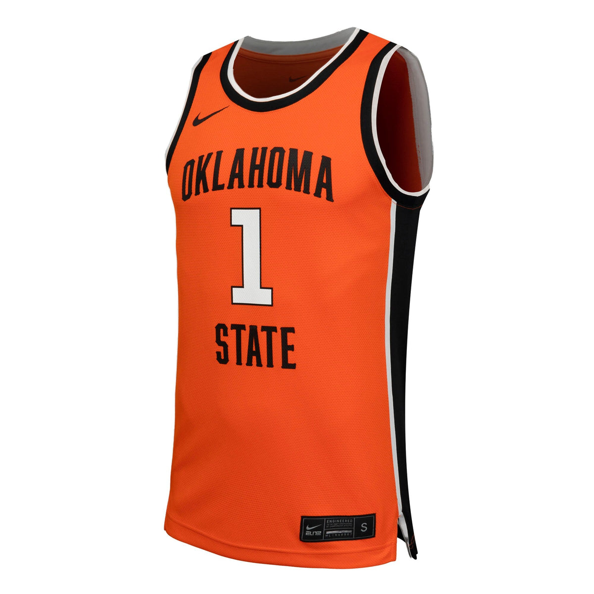 #1 Oklahoma State Cowboys Replica Basketball Jersey - Orange product image 3, provided for visual reference and product