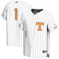 #1 Tennessee Volunteers Lightweight Baseball Fashion Jersey - White product image 1, provided for visual reference and