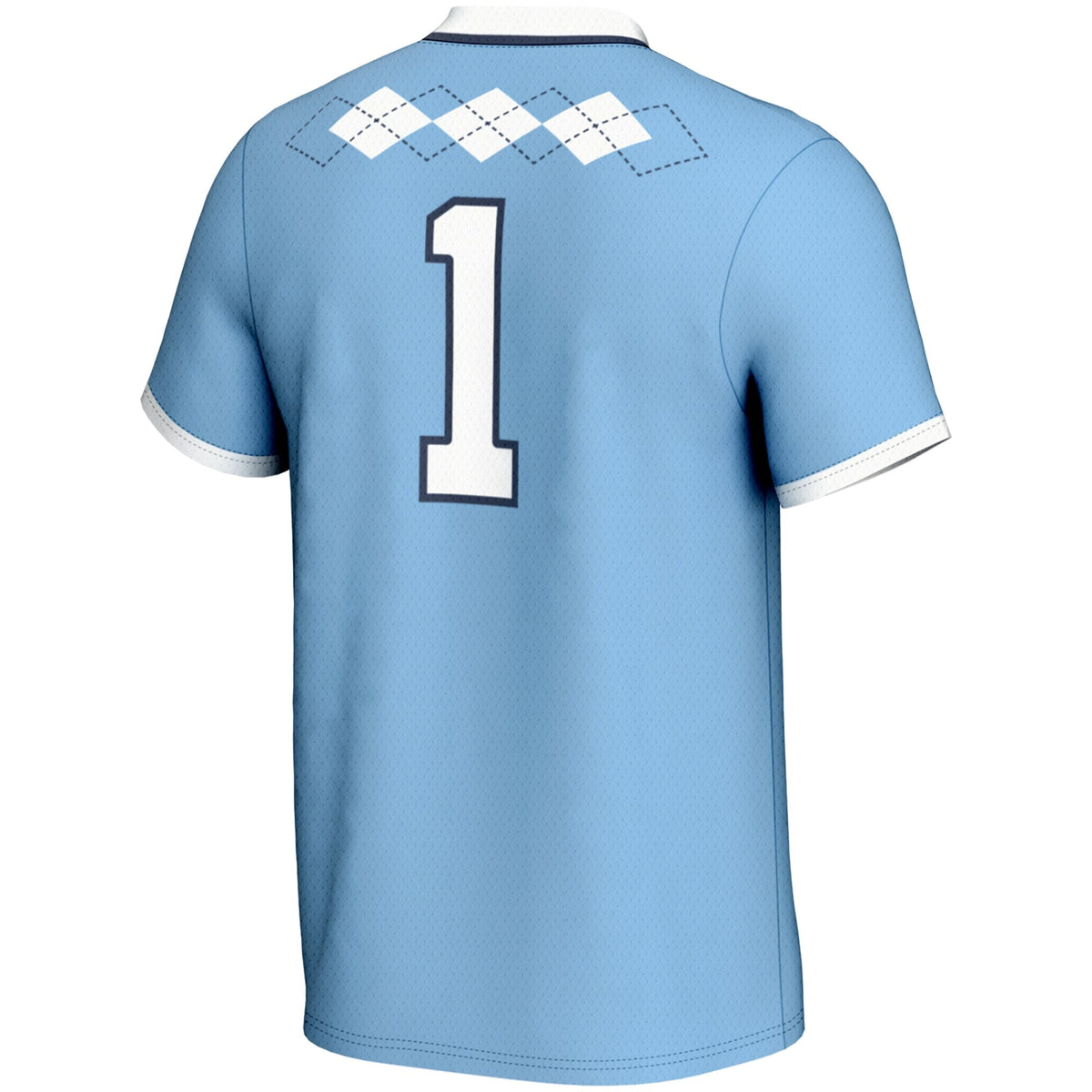 #1 North Carolina Tar Heels Lightweight Softball Jersey - Carolina Blue product image 4, provided for visual reference and