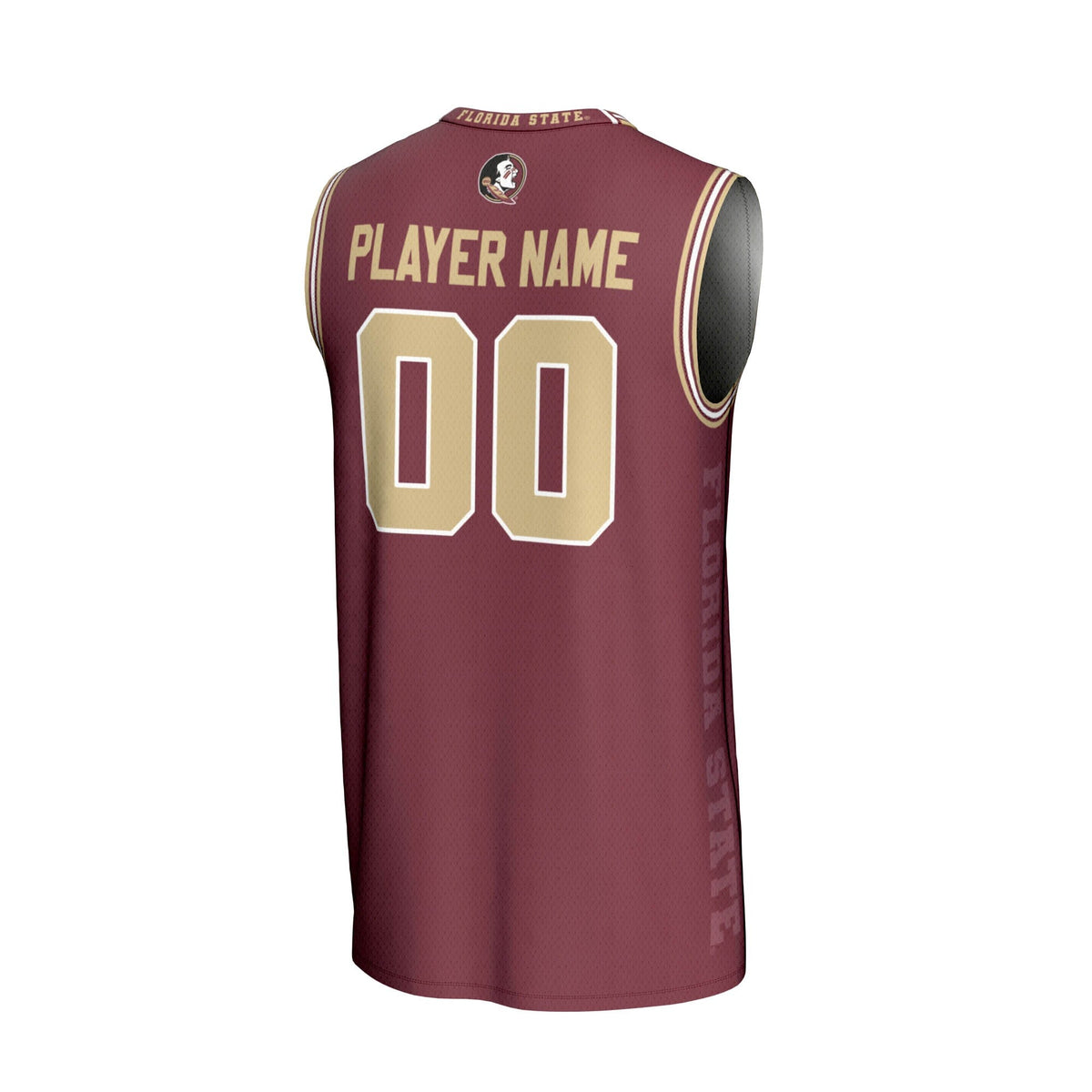 Florida State Seminoles NIL Pick-A-Player Basketball Icon Print Lightweight Jersey - Garnet product image 4, provided for