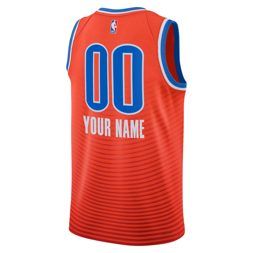 Oklahoma City Thunder Statement Swingman Jersey - Custom product image 3, provided for visual reference and product detail