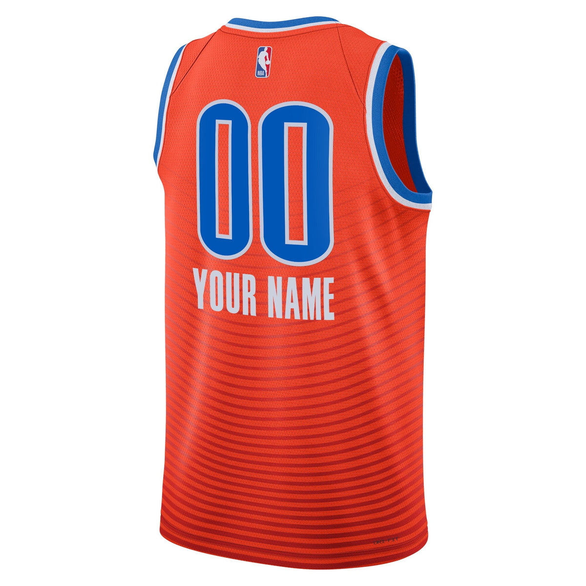 Oklahoma City Thunder Statement Swingman Jersey - Custom product image 3, provided for visual reference and product detail