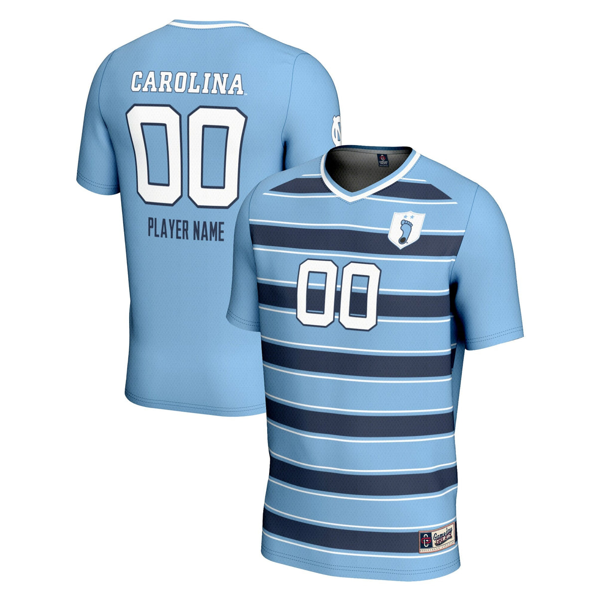 North Carolina Tar Heels NIL Pick-A-Player Lightweight Soccer Jersey - Carolina Blue product image 2, provided for visual