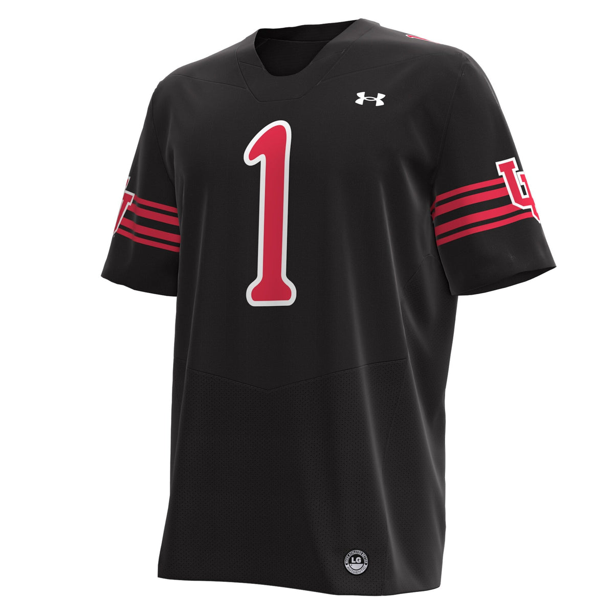 #1 Utah Utes Replica Football Jersey - Black product image 3, provided for visual reference and product detail review