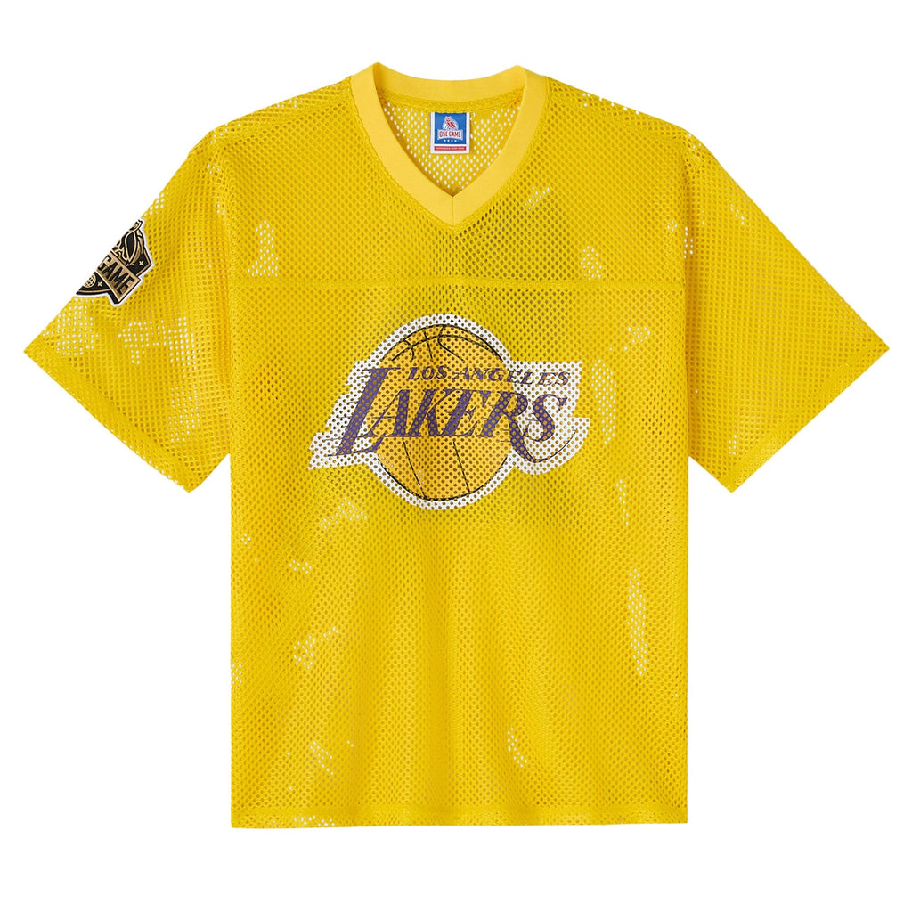 Los Angeles Lakers X OVO Mesh Football Jersey product image 3, provided for visual reference and product detail review