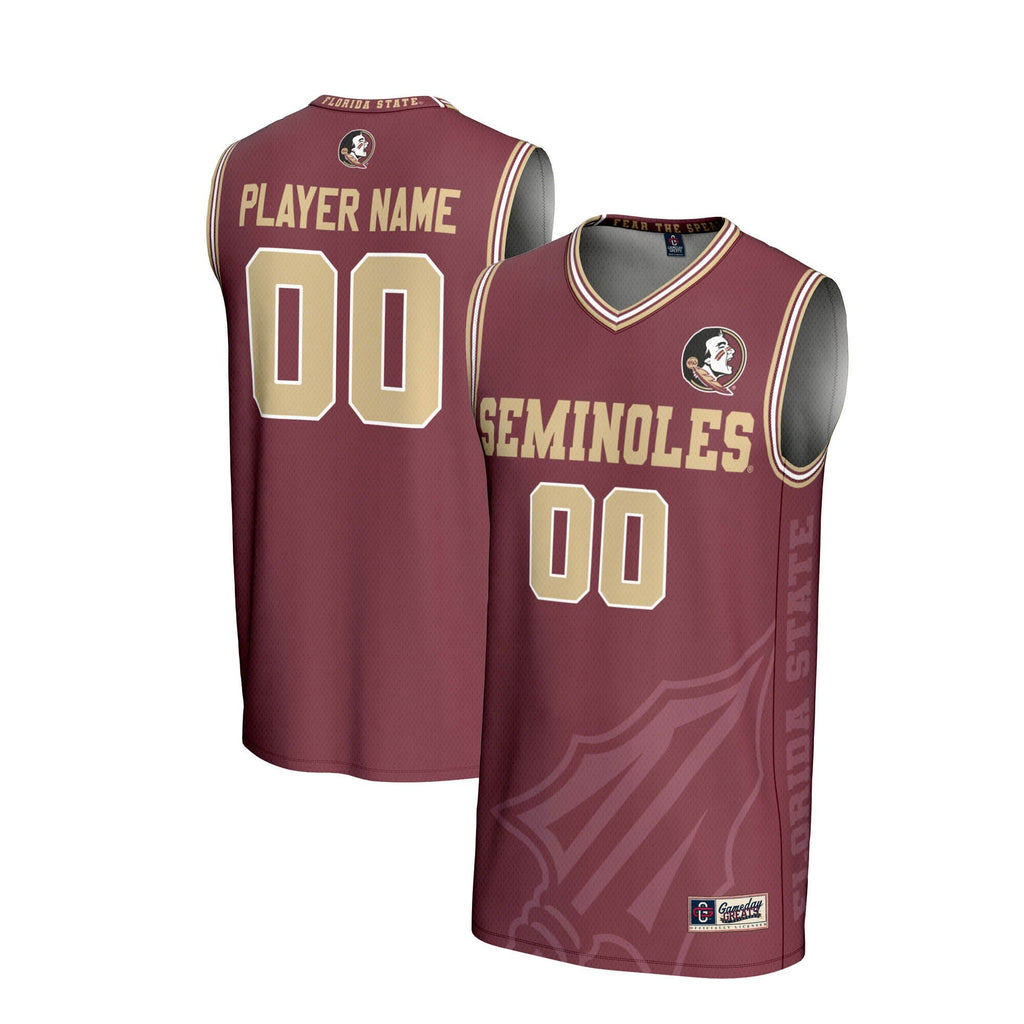 Florida State Seminoles NIL Pick-A-Player Basketball Icon Print Lightweight Jersey - Garnet product image 2, provided for