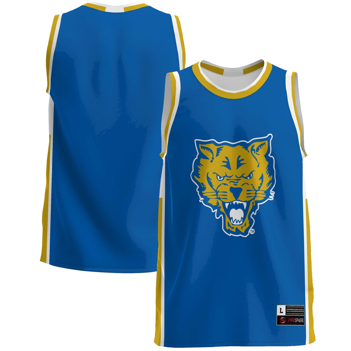 Fort Valley State Wildcats Lightweight Basketball Jersey - Blue product image 2, provided for visual reference and product
