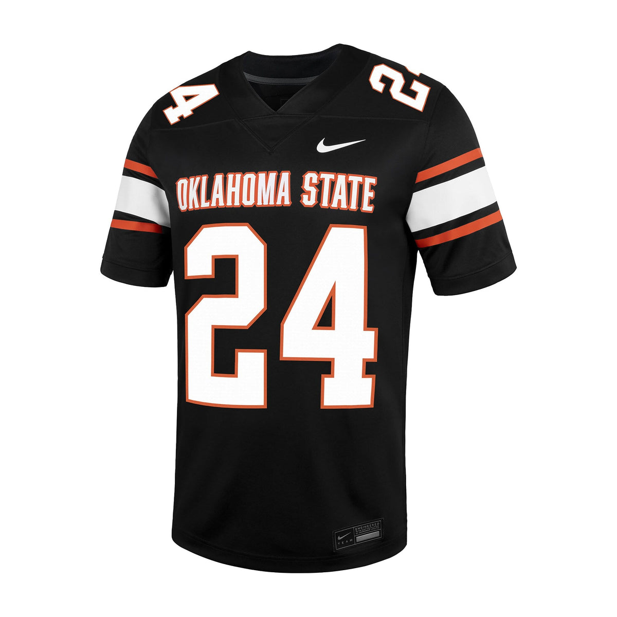 #24 Oklahoma State Cowboys Untouchable Football Jersey – Black product image 3, provided for visual reference and product