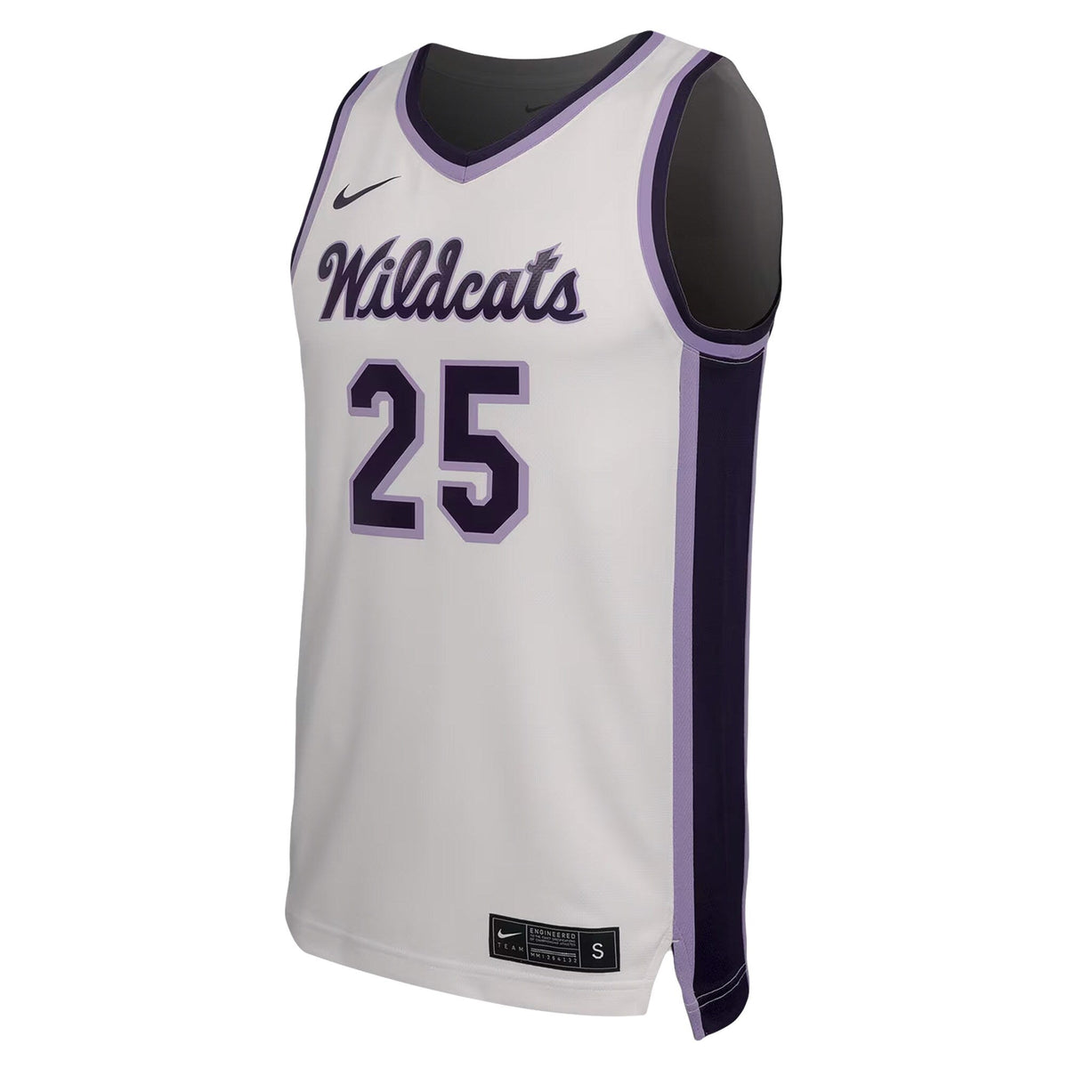 #25 Kansas State Wildcats Replica Basketball Jersey - White product image 3, provided for visual reference and product