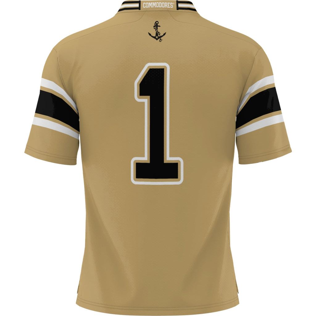 #1 Vanderbilt Commodores Football Jersey - Gold product image 4, provided for visual reference and product detail review