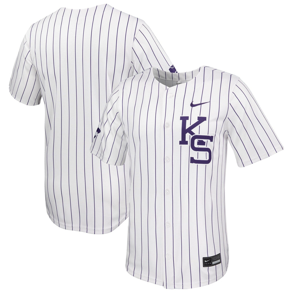 White Kansas State Wildcats Limited Baseball Jersey product image 1, provided for visual reference and product detail review