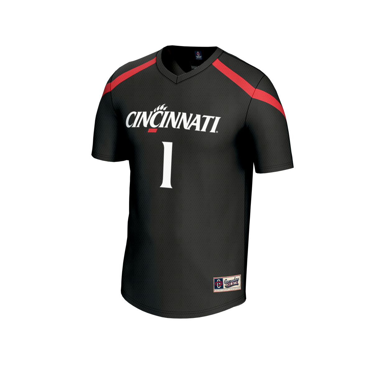 #1 Cincinnati Bearcats Lacrosse Fashion Jersey - Black product image 3, provided for visual reference and product detail