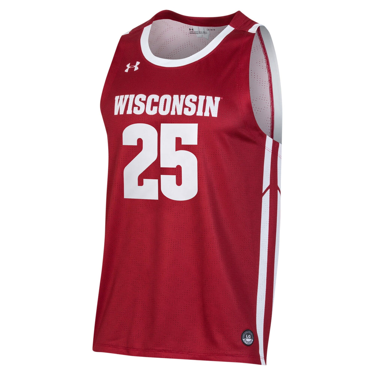 John Blackwell Wisconsin Badgers Replica Basketball Jersey - Red product image 3, provided for visual reference and product