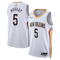New Orleans Pelicans Association Edition Swingman Jersey - White - Dejounte Murray product image 1, provided for visual
