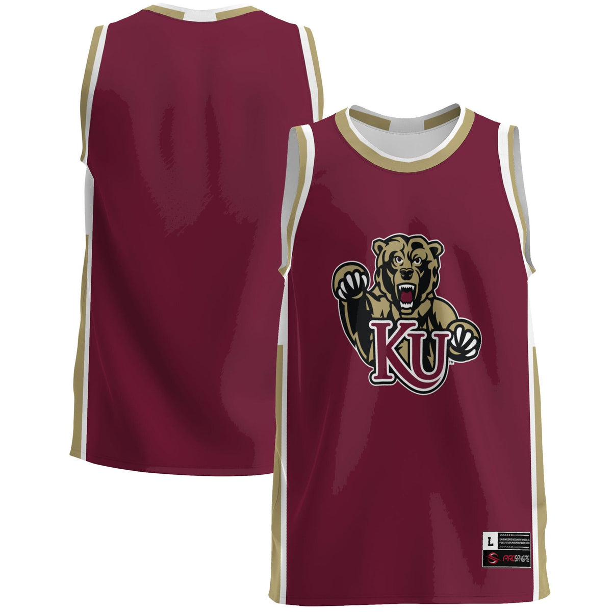 Kutztown Golden Bears Lightweight Basketball Jersey - Maroon product image 1, provided for visual reference and product