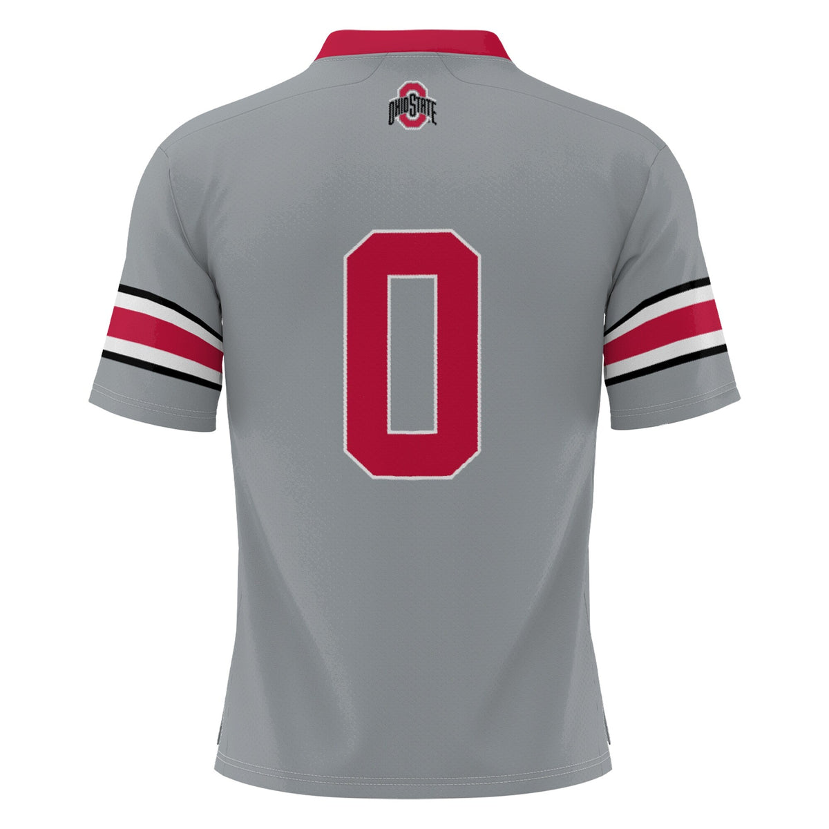 #0 Ohio State Buckeyes Lightweight Lacrosse Jersey - Gray product image 4, provided for visual reference and product detail