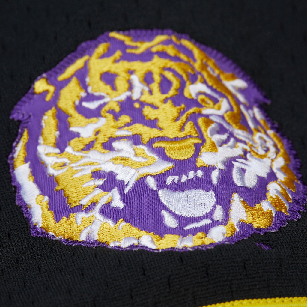 LSU Tigers On The Clock Full-Button Fashion Jersey - Black product image 7, provided for visual reference and product detail