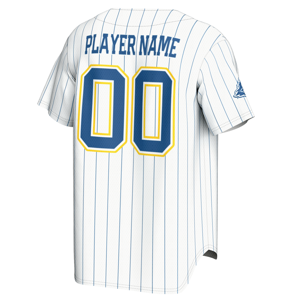 Delaware Fightin' Blue Hens NIL Pick-A-Player Baseball Lightweight Jersey - White product image 3, provided for visual