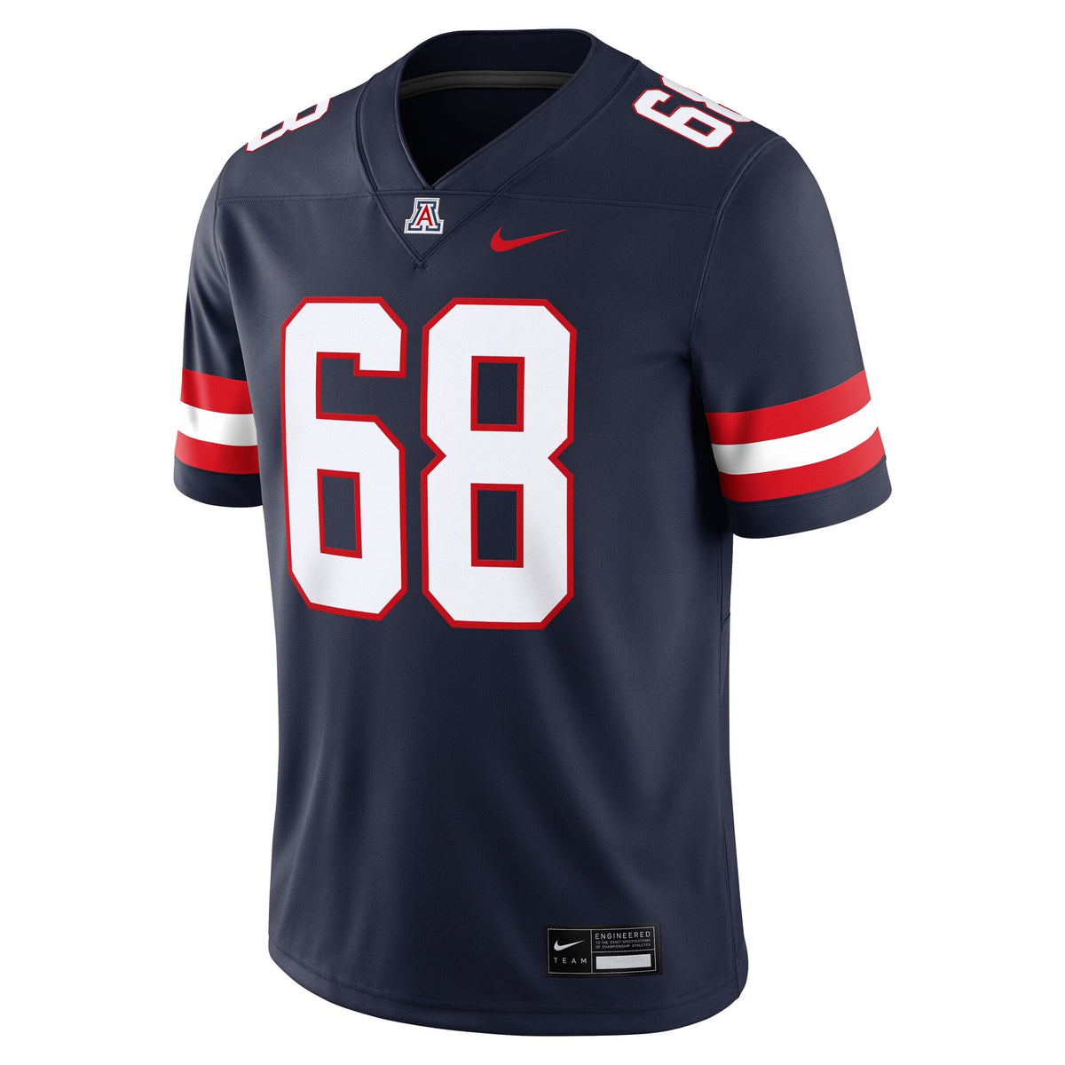 Tedy Bruschi Navy Arizona Wildcats Home Game Jersey product image 3, provided for visual reference and product detail review