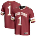 #1 Boston College Eagles Lightweight Collegiate Football Fashion Jersey - Maroon product image 1, provided for visual