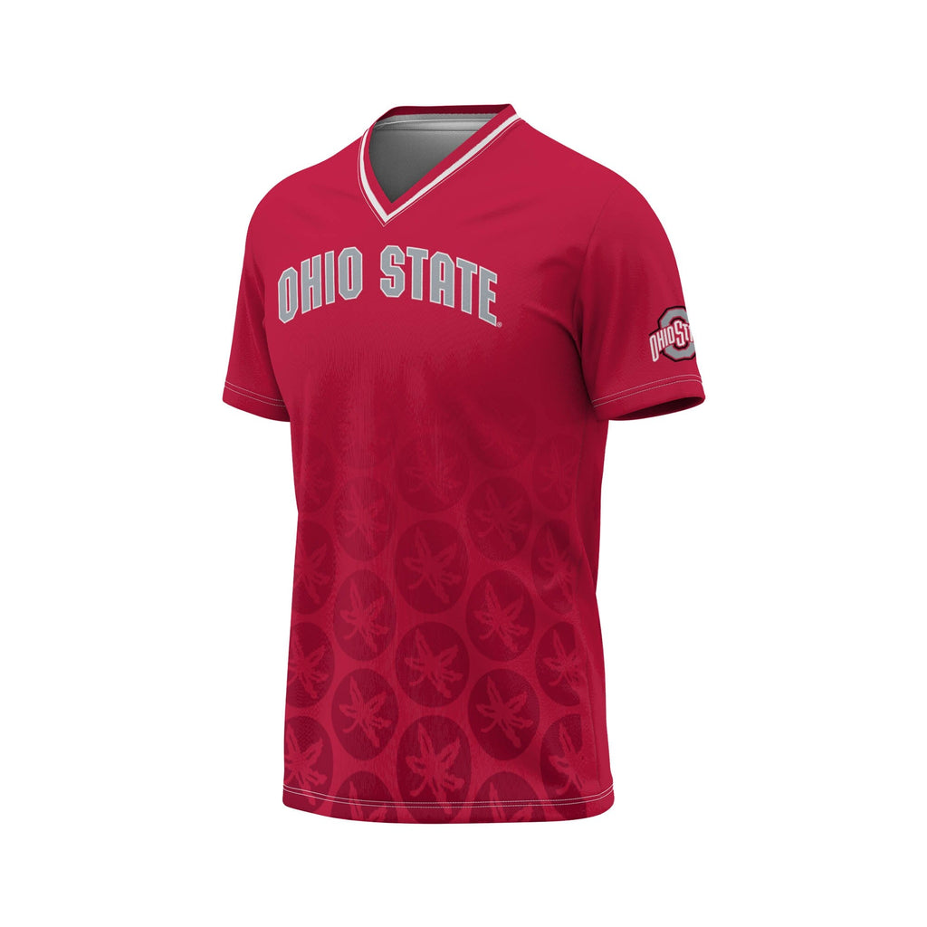 Ohio State Buckeyes Lightweight Soccer Fashion Jersey - Scarlet product image 3, provided for visual reference and product