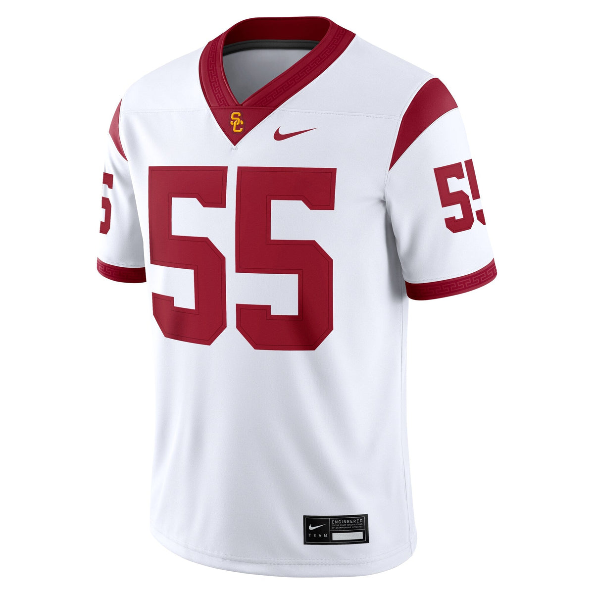 #55 USC Trojans Limited Away Game Jersey - White product image 3, provided for visual reference and product detail review