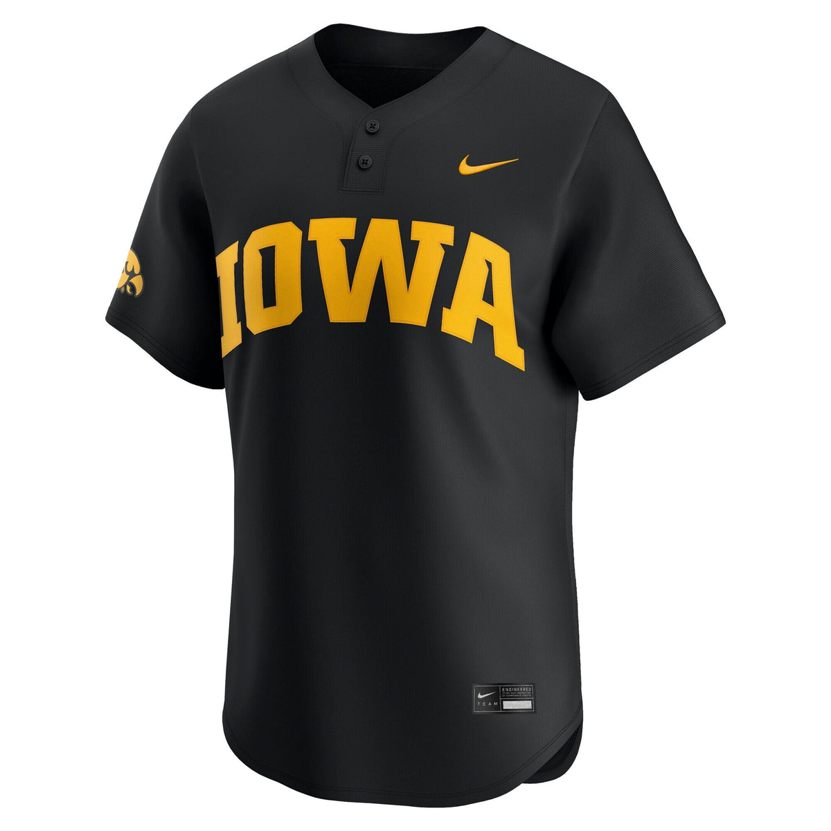Black Iowa Hawkeyes Home Limited Baseball Jersey product image 3, provided for visual reference and product detail review
