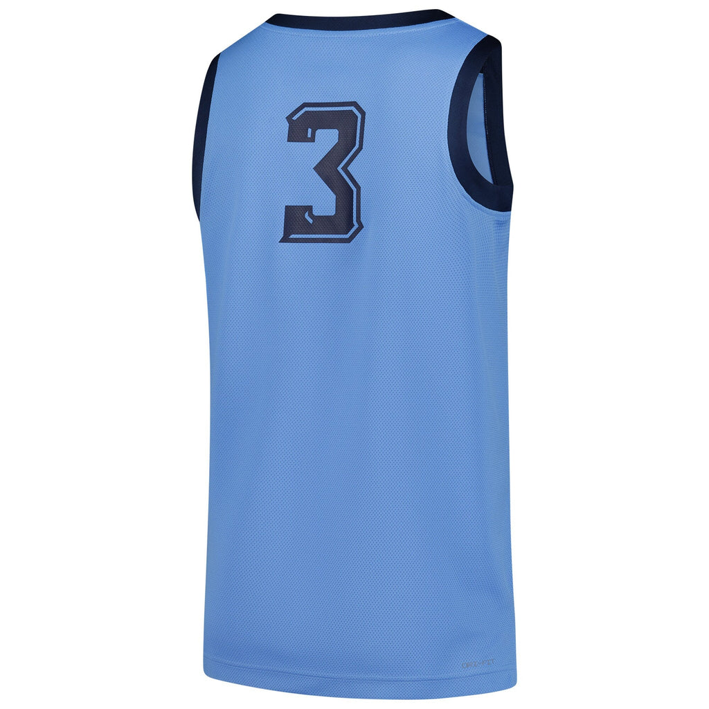 #3 Marquette Golden Eagles Replica Basketball Jersey - Blue product image 4, provided for visual reference and product