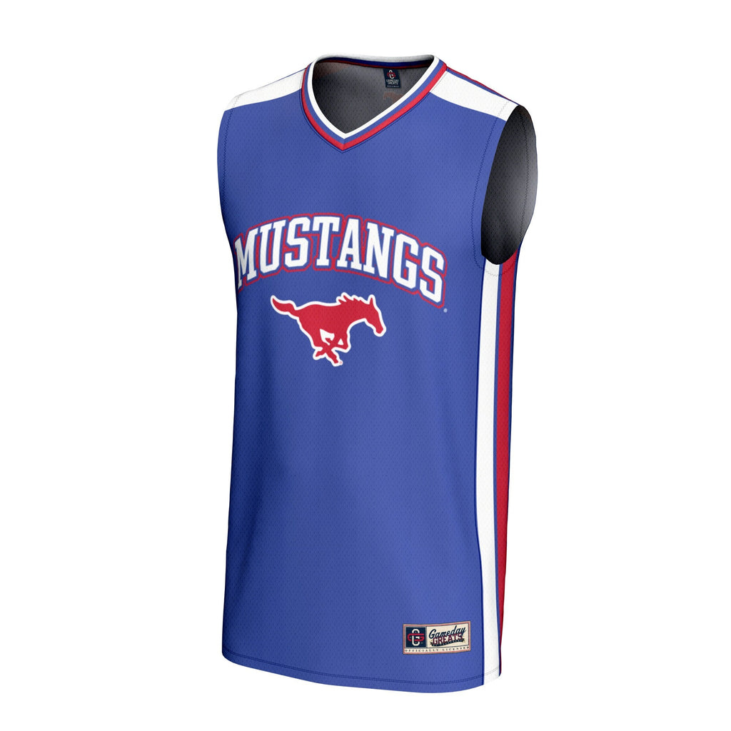 SMU Mustangs Basketball Jersey - Royal product image 3, provided for visual reference and product detail review