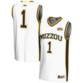 #1 Missouri Tigers Lightweight Basketball Jersey - White product image 1, provided for visual reference and product detail