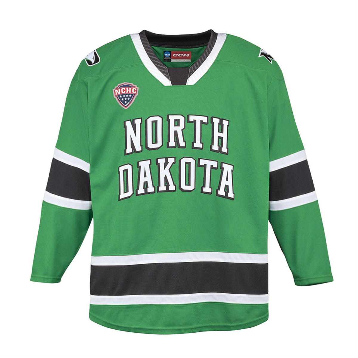 North Dakota Replica Hockey Jersey - Kelly Green product image 3, provided for visual reference and product detail review