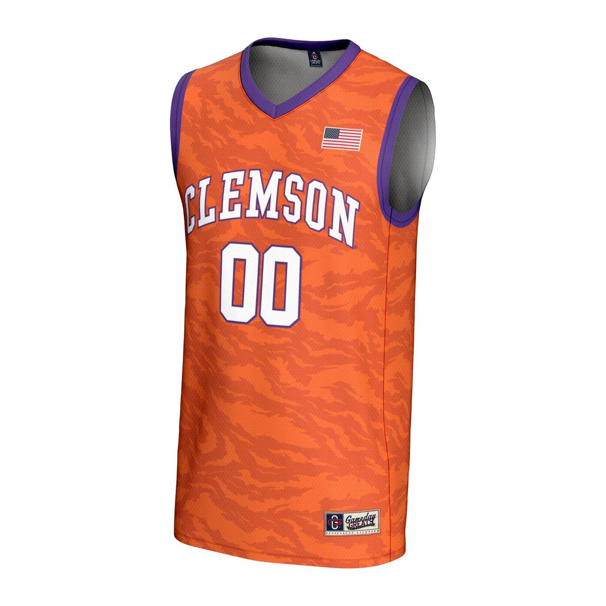 Clemson Tigers NIL Pick-A-Player Basketball Lightweight Jersey - Orange product image 3, provided for visual reference and