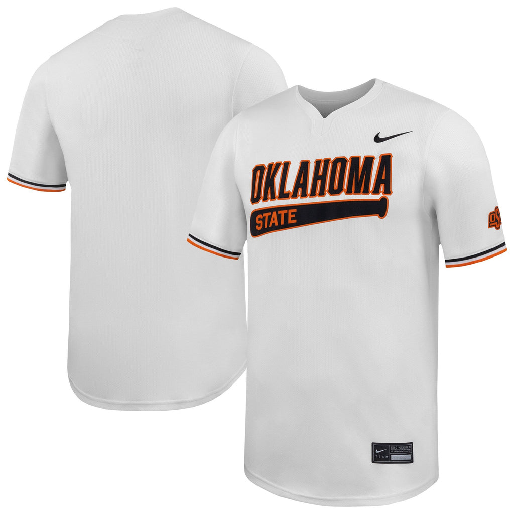 White Oklahoma State Cowboys Limited Baseball Jersey product image 2, provided for visual reference and product detail review