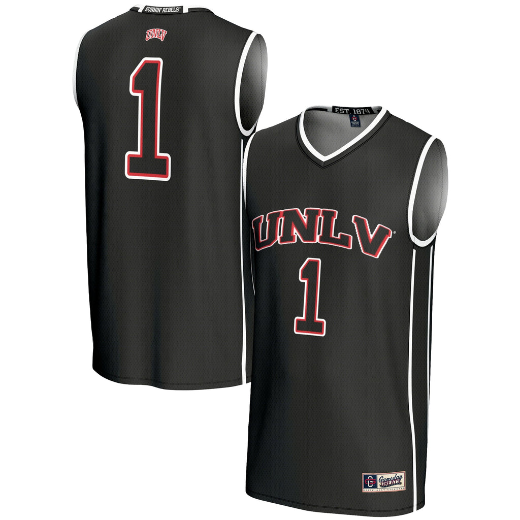 #1 UNLV Rebels Lightweight Basketball Jersey - Black product image 2, provided for visual reference and product detail review