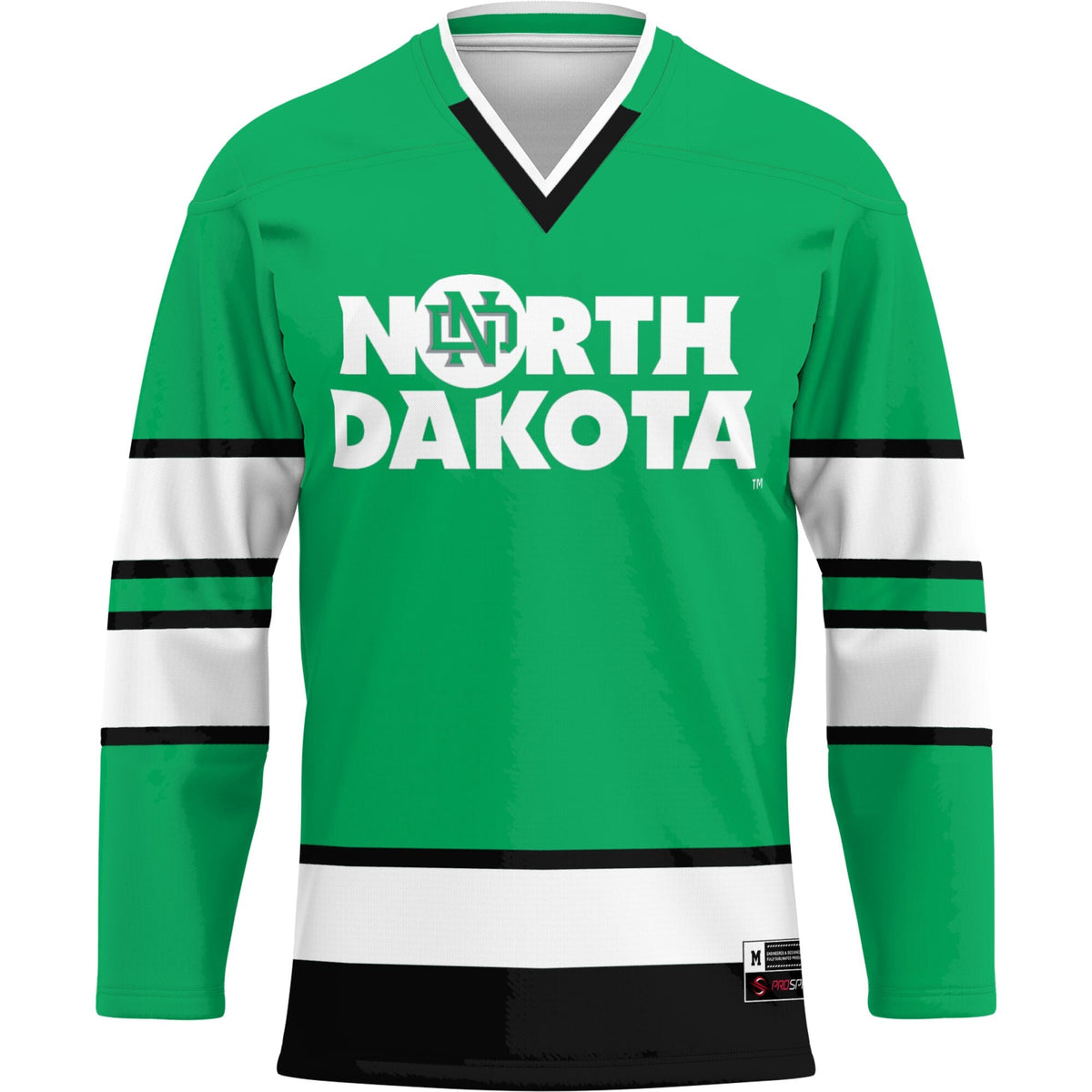 North Dakota Hockey Jersey - Kelly Green product image 3, provided for visual reference and product detail review