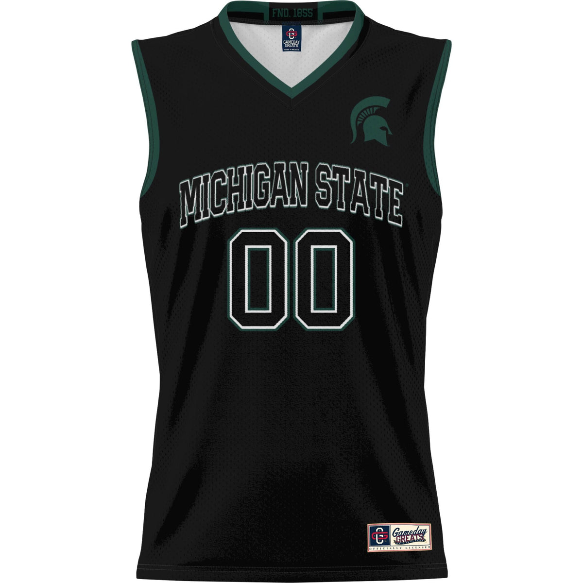 Michigan State Spartans NIL Pick-A-Player Basketball Jersey - Black product image 3, provided for visual reference and