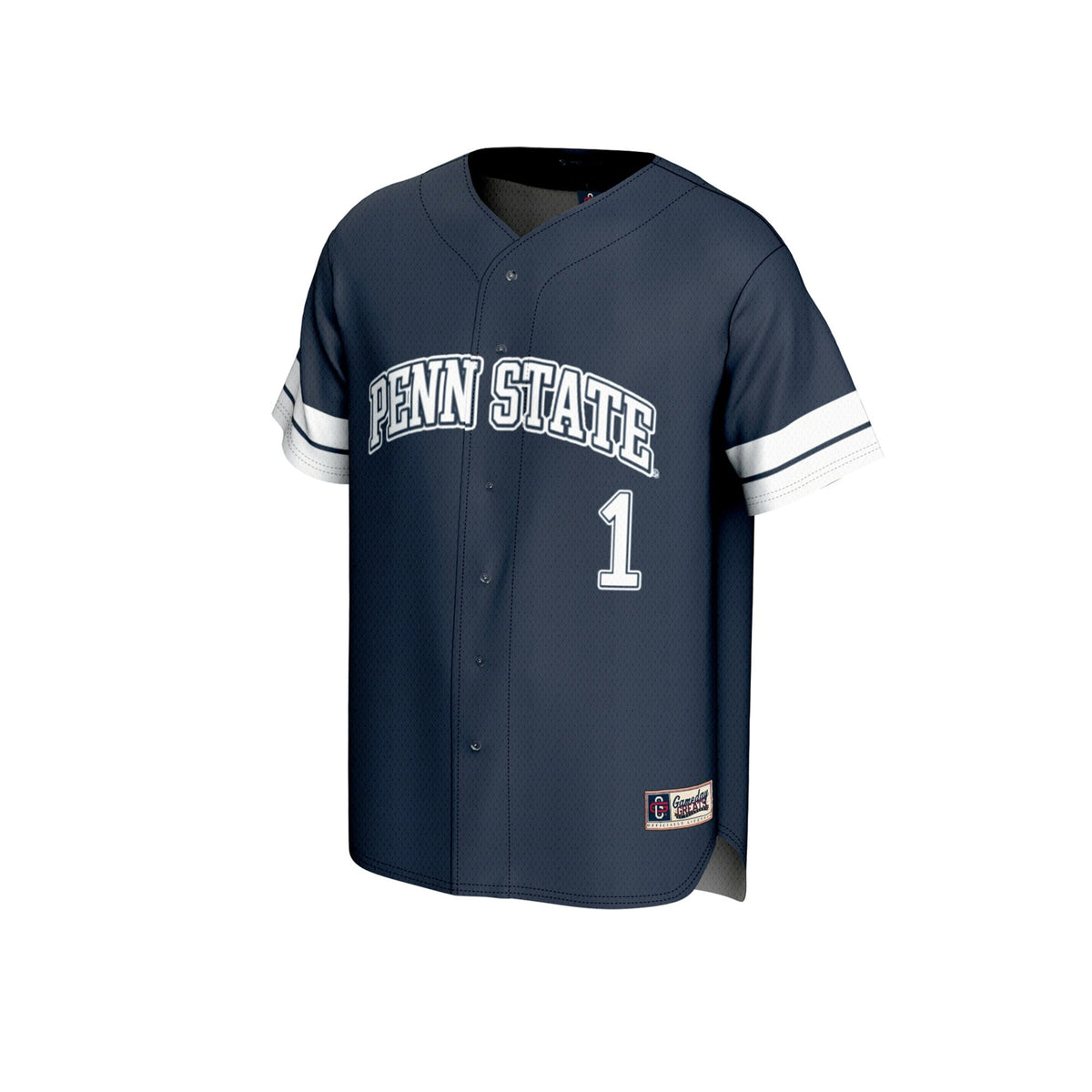 #1 Penn State Nittany Lions Lightweight Collegiate Baseball Fashion Jersey - Navy product image 3, provided for visual