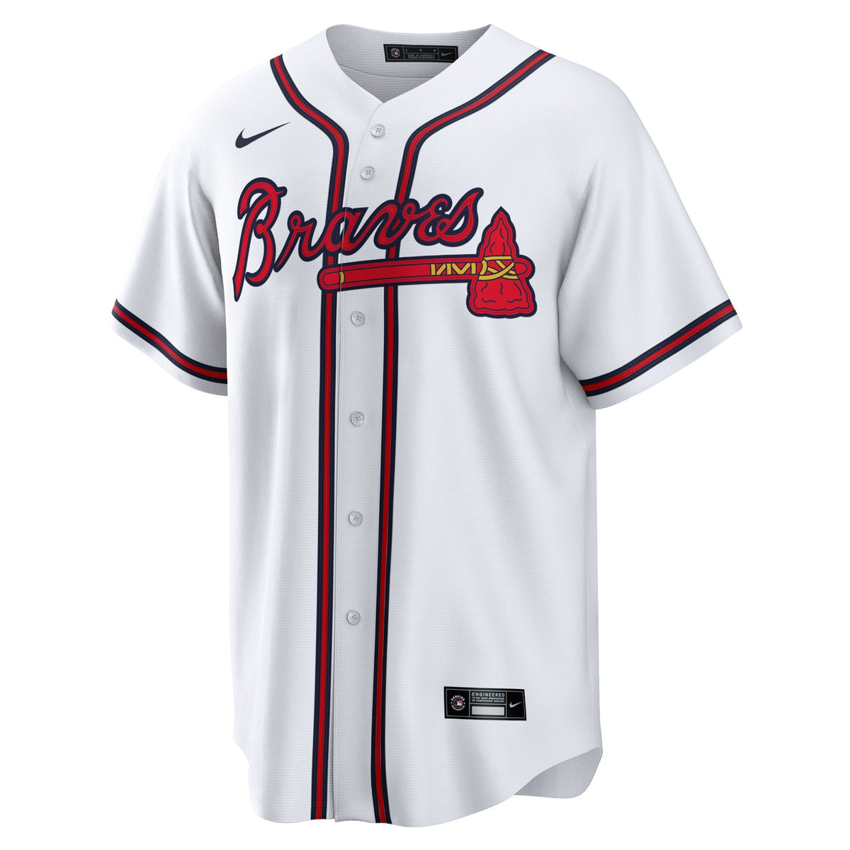 Atlanta Braves Spencer Strider White Replica Player Jersey product image 3, provided for visual reference and product detail