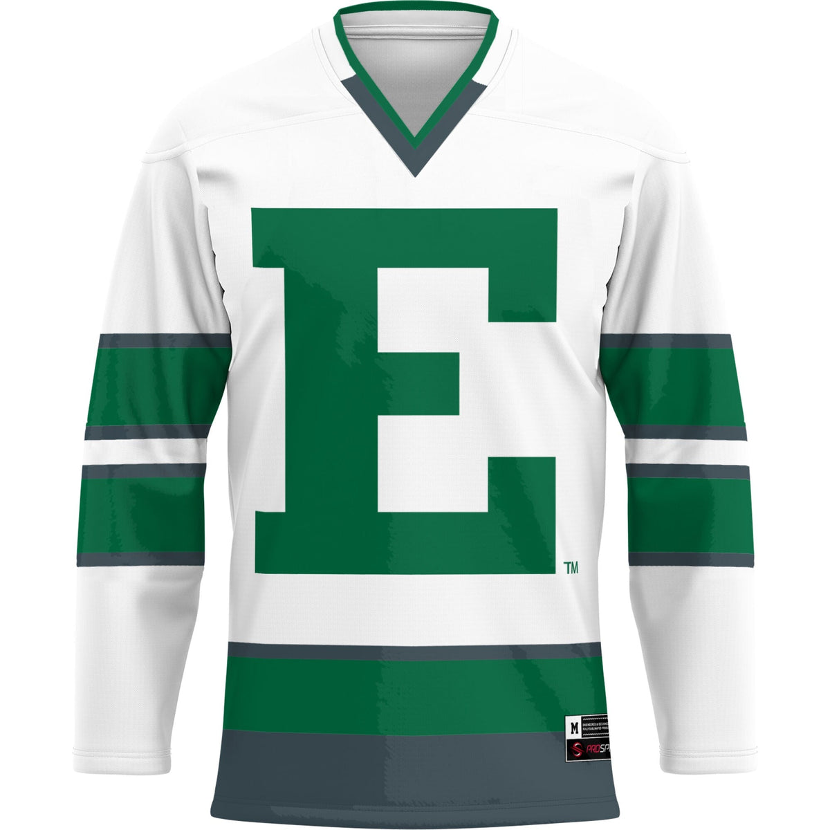 Eastern Michigan Eagles Hockey Jersey - Green product image 3, provided for visual reference and product detail review