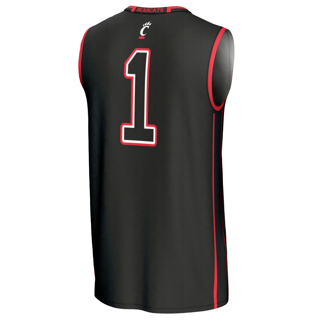 #1 Cincinnati Bearcats Lightweight Basketball Fashion Jersey - Black product image 4, provided for visual reference and