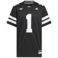 #1 Black Nebraska Huskers Alternate Premier Jersey product image 1, provided for visual reference and product detail review